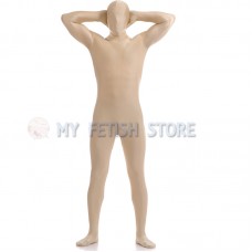 Full Body incarnadine Lycra Spandex Bodysuit Solid Color Zentai  suit Halloween Fancy Dress Costume 